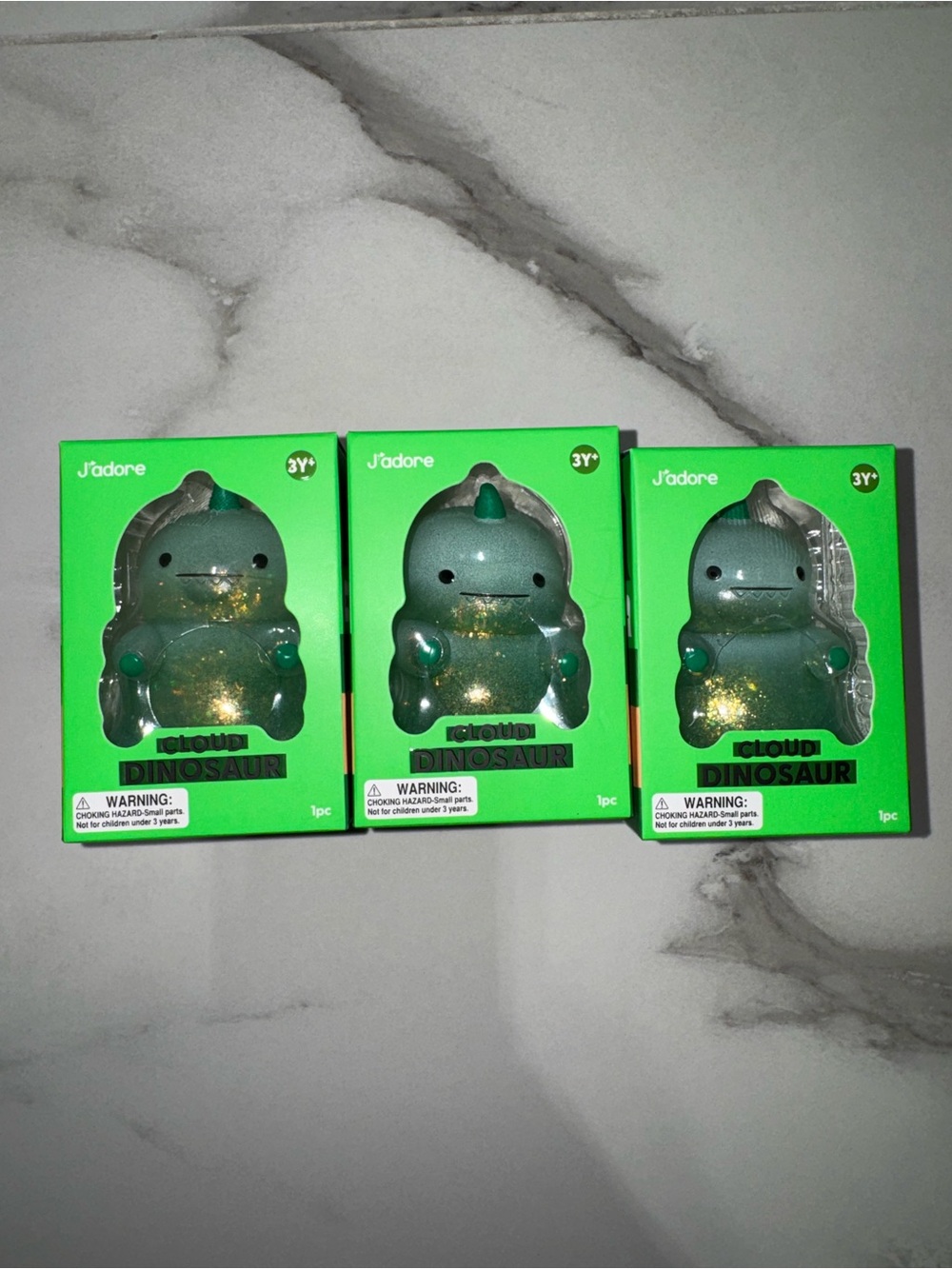 JAdore Green Glitter Cloud Dinosaur Squishy Toy